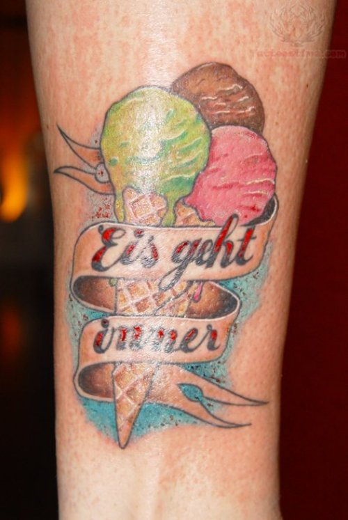 Ice Cream Softy Tattoo